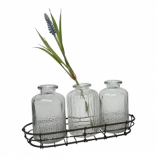 Wire Tray with Three Vases by Casa Verde